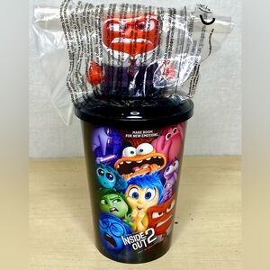 Disney Pixar Inside Out 2 Drink Topper Anger Cup Lid Set Hard To Find